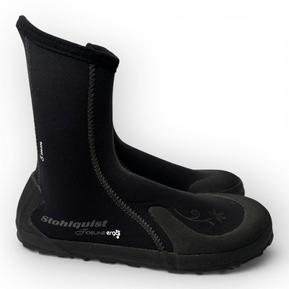 Stohlquist Womens 9 Tideline 5mm Neoprene Kayak Water Boots Water Shoe Black